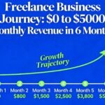 Freelance business journey from $0 to $5,000 monthly revenue