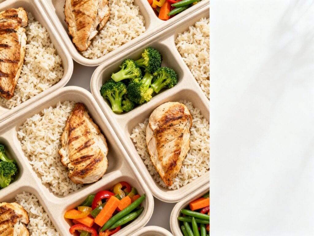 meal-prep-containers Healthy meal prep containers organized weekly